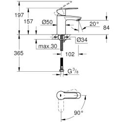 Grohe Eurostyle Cosmopolitan Tek Kumandalı Lavabo Bataryası - 2337320E Hemen Al