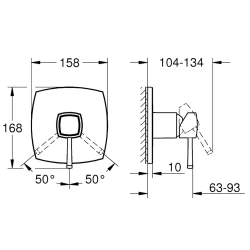 Grohe Grandera Ankastre Duş Bataryası - 24259IG0