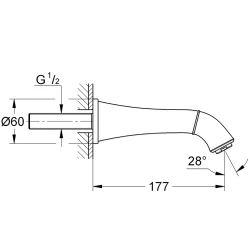 Grohe Grandera Çıkış Ucu - 13484000 Hemen Al