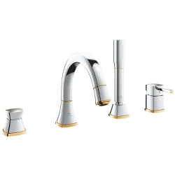 Grohe Grandera Dört Delikli Bronz-Krom Küvet Bataryası - 29418IG0