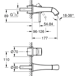 Grohe Grandera İki Delikli Beyaz-Bronz Lavabo Bataryası - 29417IG0 Hemen Al