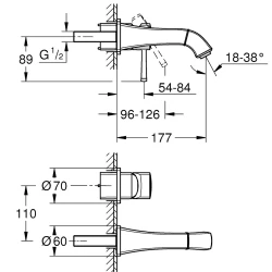 Grohe Grandera İki Delikli Lavabo Bataryası - 29416000 Hemen Al