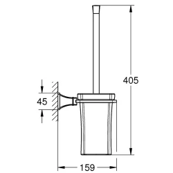 Grohe Grandera Krom-Bronz Tuvalet Fırçası Seti - 40946IG0 Hemen Al