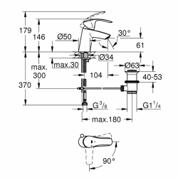 Grohe Eurosmart Ankastre Duş Bataryası - 24042002