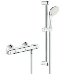 Grohe Grohtherm 1000 Termostatik Duş Bataryası / Duş Seti Dahil - 34820004