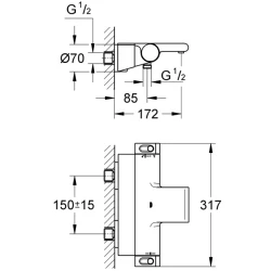 Grohe Grohtherm 2000 Termostatik Banyo Bataryası - 34464001 Hemen Al