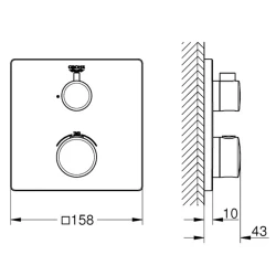 Grohe Grohtherm Convent. Concealed Termostatik Banyo-Duş Bataryası- 24079000 Hemen Al