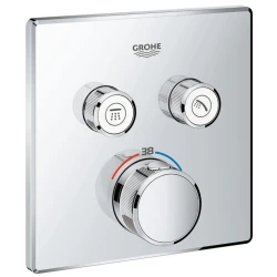 Grohe Grohtherm SmartControl Çift Valfli Akış Kontrollü Ankastre Termostatik Duş Bataryası - 29124000