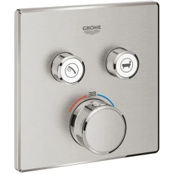 Grohe Grohtherm SmartControl Çift Valfli Akış Kontrollü Ankastre Termostatik Duş Bataryası - 29124DC0 Hemen Al