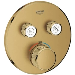 Grohe Grohtherm SmartControl Çift Valfli Akış Kontrollü Bronz Ankastre Termostatik Duş Bataryası - 29119GN0 Hemen Al