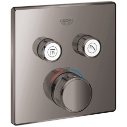 Grohe Grohtherm SmartControl Çift Valfli Akış Kontrollü Nikel Ankastre Termostatik Duş Bataryası - 29124A00