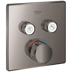 Grohe Grohtherm SmartControl Çift Valfli Akış Kontrollü Nikel Ankastre Termostatik Duş Bataryası - 29124A00 Hemen Al