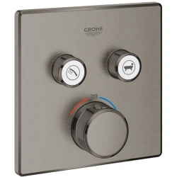 Grohe Grohtherm SmartControl Çift Valfli Akış Kontrollü Nikel Ankastre Termostatik Duş Bataryası - 29124AL0 Hemen Al