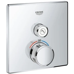 Grohe Grohtherm SmartControl Tek Valfli Akış Kontrollü Ankastre Termostatik Duş Bataryası - 29123000 Hemen Al