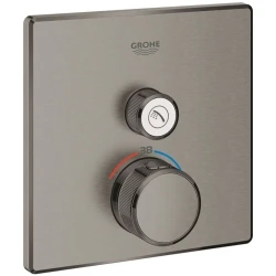 Grohe Grohtherm SmartControl Tek Valfli Akış Kontrollü Nikel Ankastre Termostatik Duş Bataryası - 29123AL0