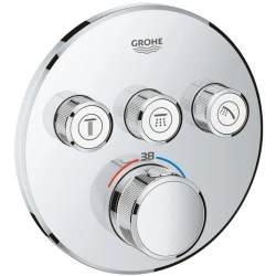 Grohe Grohtherm SmartControl Üç Valfli Akış Kontrollü Ankastre Termostatik Duş Bataryası - 29121000 Hemen Al