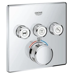 Grohe Grohtherm SmartControl Üç Valfli Akış Kontrollü Ankastre Termostatik Duş Bataryası - 29142000 Hemen Al