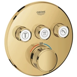 Grohe Grohtherm SmartControl Üç Valfli Akış Kontrollü Bronz Ankastre Termostatik Duş Bataryası - 29121GL0 Hemen Al