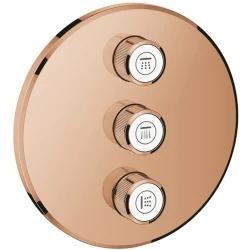 Grohe Grohtherm SmartControl Üç Valfli Rose Gold Akış Kontrollü Kumanda - 29122DA0 Hemen Al