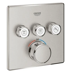 Grohe Grohtherm SmartControl Üç valfli Akış Kontrollü Ankastre Termostatik Duş Bataryası - 29126DC0 Hemen Al