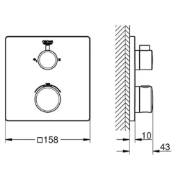 Grohe Grohtherm Termostatik Siyah Banyo-Duş Bataryası - 1022092430 Hemen Al