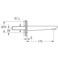 Grohe Lineare New Çıkış Ucu - 13383DC1