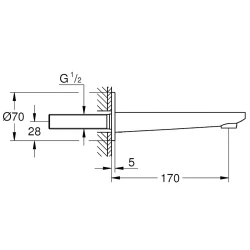 Grohe Lineare New Çıkış Ucu - 13383001