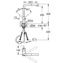 Grohe Minta Tek Kumandalı Eviye Bataryası - 32168DC0