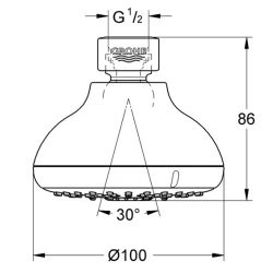 Grohe NTempesta Tepe Duşu - 27606001