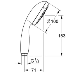 Grohe New Tempesta 4 Akışlı Classic El Duşu - 28421002 Hemen Al