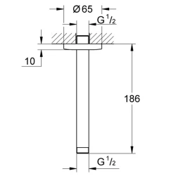 Grohe New Tempesta Classic Duş Başlığı Dirseği - 27559000