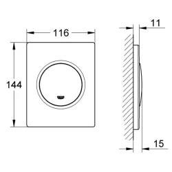 Grohe Nova Cosmopolitan Kumanda Paneli - 38804P00