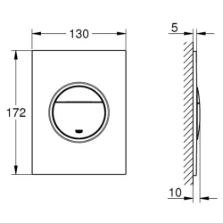 Grohe Nova Cosmopolitan Kumanda Paneli - 37601DC0 Hemen Al