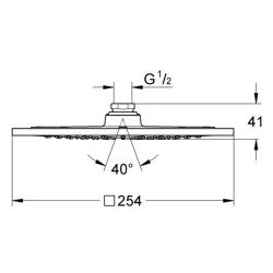 Grohe Rainshower 1 Akışlı F-Series 10