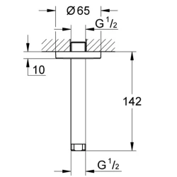 Grohe Rainshower Beyaz Duş Başlığı Dirseği - 28724LS0 Hemen Al