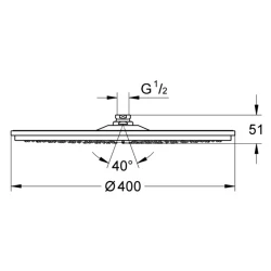 Grohe Rainshower Cosmopolitan 4 Akışlı Metal Tepe Duşu - 28778000 Hemen Al