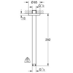 Grohe Rainshower Neutral Duş Başlığı Dirseği - 28497000