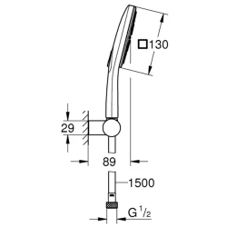 Grohe Rainshower SmartActive 3 Akışlı Duş Seti - 26589LS0