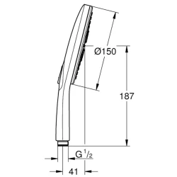 Grohe Rainshower SmartActive 3 Akışlı El Duşu - 26548000