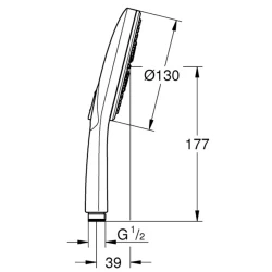 Grohe Rainshower SmartActive El Duşu 3 Akışlı - 26574000