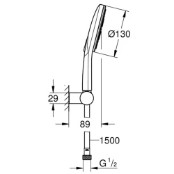 Grohe Rainshower SmartActive El Duşu 3 Akışlı - 26580LS0