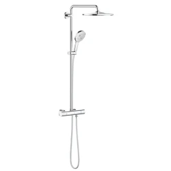 Grohe Rainshower System Duvara Monte Termostatik Bataryalı Duş Sistemi - 26648LS0