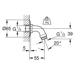 Grohe Relexa Duş Kolu - 28429000