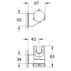 Grohe Relexa Neutral El Duşu Askısı - 28623000