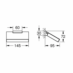 Grohe Selection Cube Tuvalet Kağıtlığı - 40781000