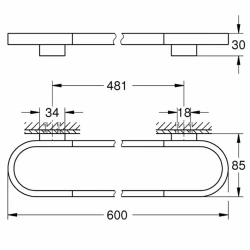 Grohe Selection Rose Havluluk - 41056DL0