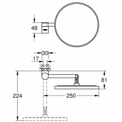 Grohe Selection Makyaj Aynası - 41077000