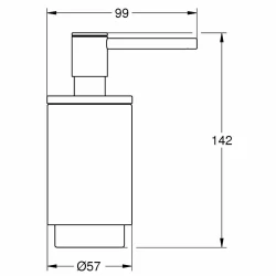 Grohe Selection Siyah Sıvı Sabunluk - 41218KF0