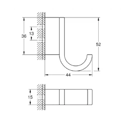 Grohe Selection Tekli Havlu Askısı - 41039000