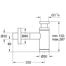 Grohe Altın Sifon 1 1/4